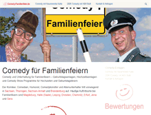 Tablet Screenshot of comedy-familienfeier.de
